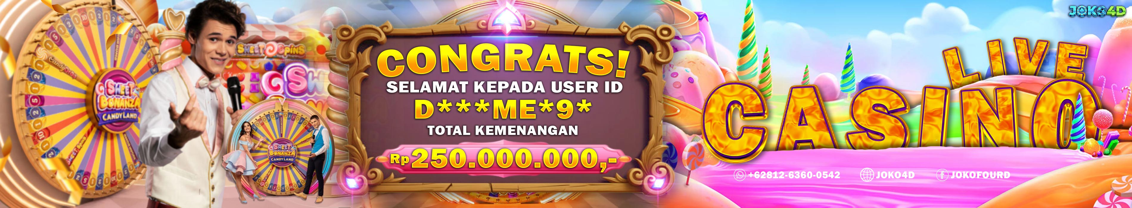 JACKPOT PAUS SWEET BONANZA CANDYLAND LUNAS DI JOKO4D